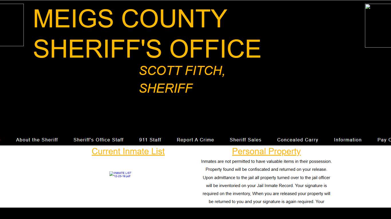 Jail | Meigs County Sheriff
