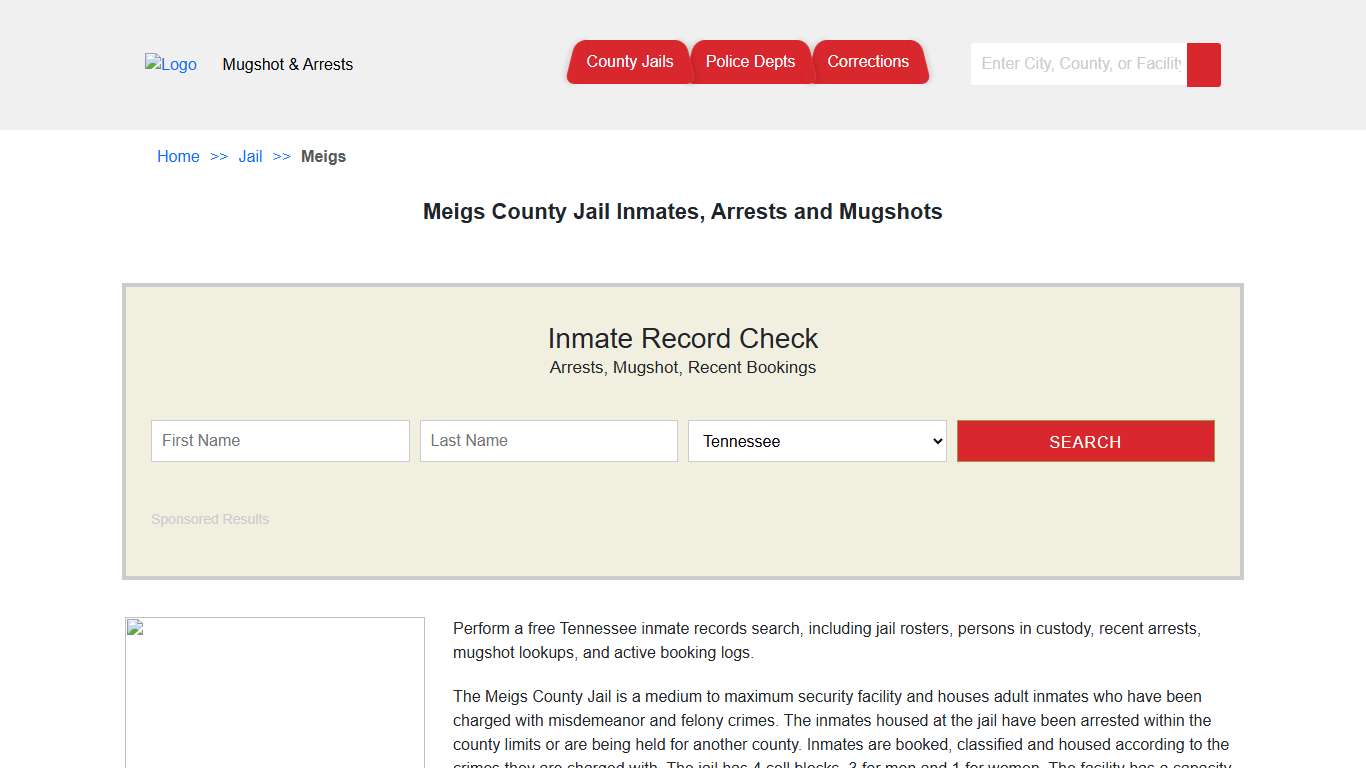 Meigs County Jail Inmates, Arrests and Mugshots | Jail Roster Search